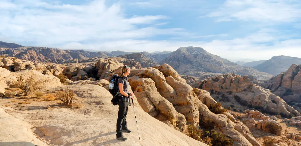 Wanderin auf dem Wadi-Araba-Trek - Christiane Flechtner