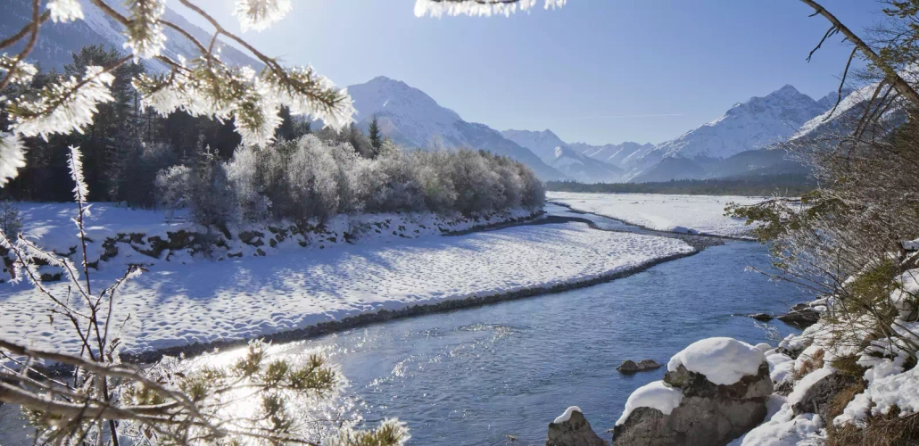 Winterimpressionen am Lech - Lechtal Tourismus - ©Lechtal Tourismus/Fotograf Robert Eder