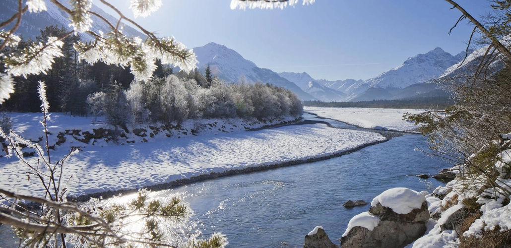 Winterimpressionen am Lech - Lechtal Tourismus - ©Lechtal Tourismus/Fotograf Robert Eder