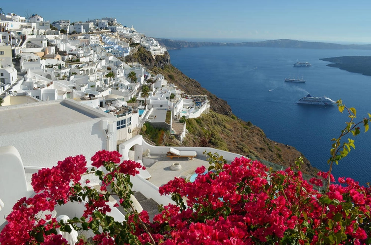 Santorini - Blick auf Firostefan - Gerd Thiel