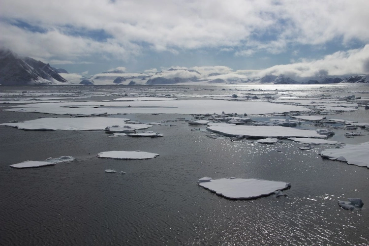 Packeis in Nordspitzbergen