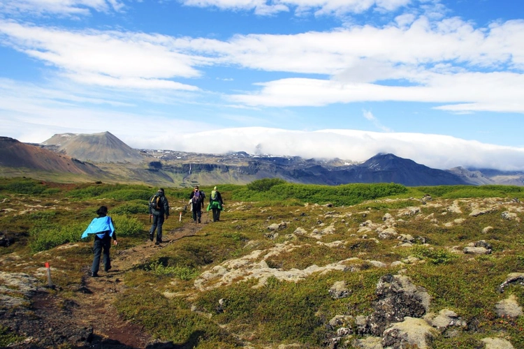 Wanderung durch die Natur Islands