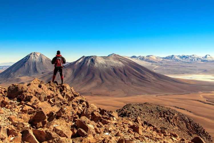 Auf dem Gipfel des Cerro Toco 