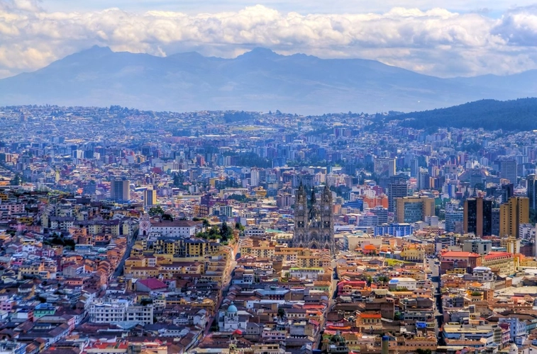 Blick auf Quito