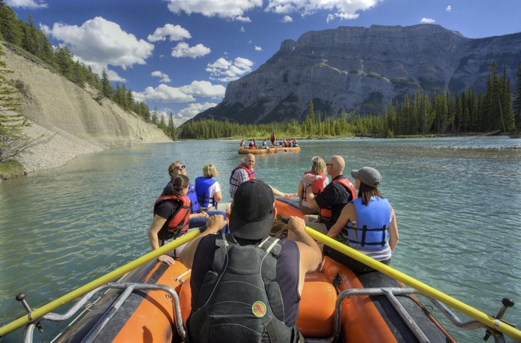 Rafting auf dem Bow River