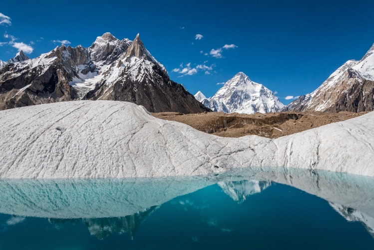 Blick auf Marble Peak und K2