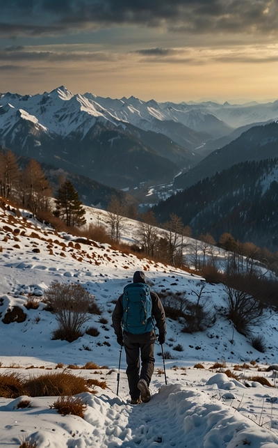 Wanderreisen im Winter in Georgien