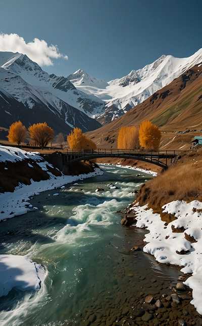 Wanderreisen im Winter in Georgien