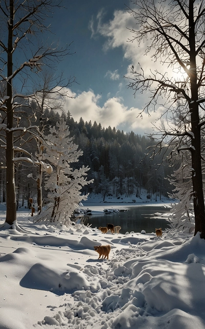 Wanderreisen im Februar in Finnland