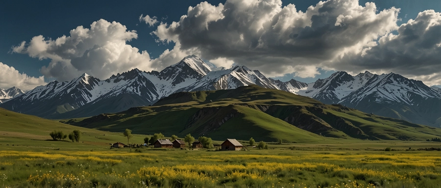 Wanderreisen im Frühling in Kirgisistan