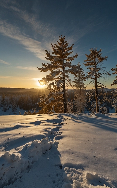 Wanderreisen im Januar in Schweden