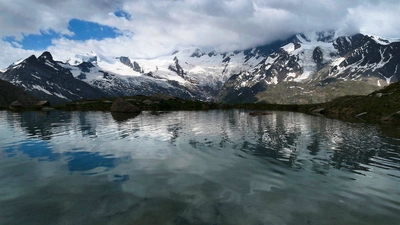 Wallis - Schweiz: Kreuzboden - Blick auf die 4000er - Marion Kaminski