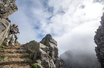 Wanderer auf dem Pico do Ariero - Klaus Hoffmann