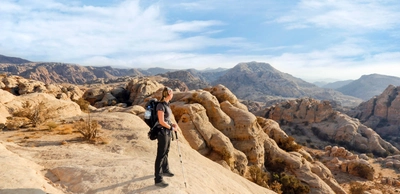 Wanderin auf dem Wadi-Araba-Trek - Christiane Flechtner