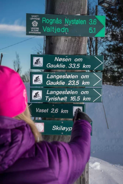 Wegweiser in der Region Valdres - SCANOUT.COM - © SCANOUT.COM