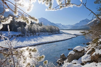 Winterimpressionen am Lech - Lechtal Tourismus - ©Lechtal Tourismus/Fotograf Robert Eder