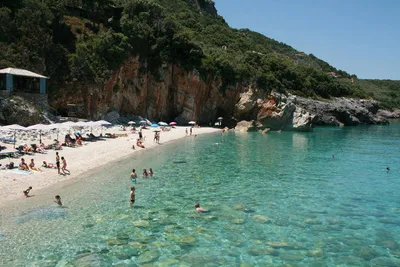 Am Strand von Milopotamos - Birgit Gerlach