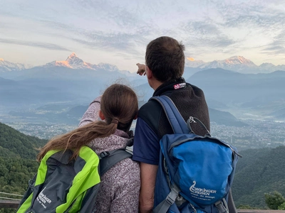 Aussblick auf das Anapurna-Gebirge - Jessica Möller