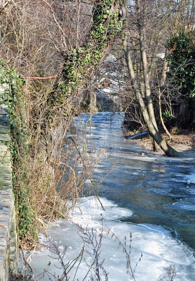 Bachlauf neben dem Hotel Im Schulhaus - Henke