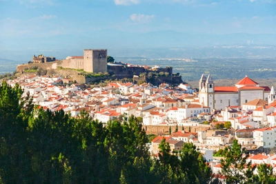 Blick auf Castelo de Vide - Peter Bartel