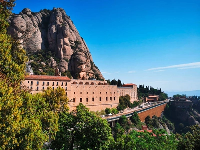 Blick auf das Kloster Montserrat - Peter Bartel