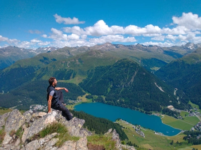 Blick auf den Davoser See - Behzad Marvie