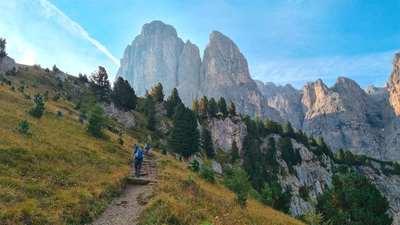 Blick auf den Langkofel - Petra Luckau