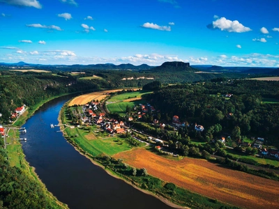 Blick auf die Elbe - Peter Bartel