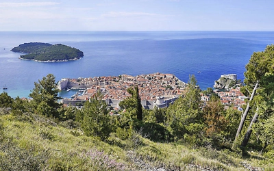 Blick auf Dubrovnik und Insel Lokrum - Heinz Thomas