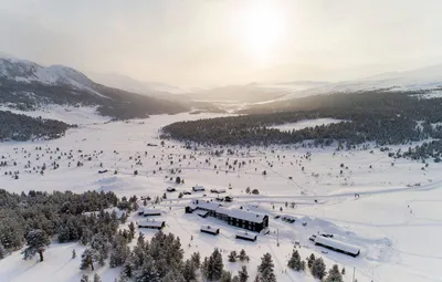 Blick auf Hindsaeter - Hindsaeter Fjellhotel