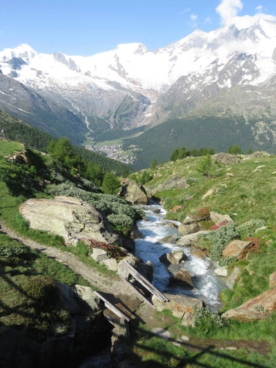 Blick Kreuzboden-Saas Fee - Klaus-Peter Balzer