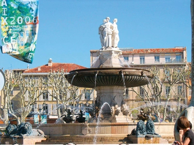 Brunnen am Cours Mirabeau in Aix-en-Provence - David Schulte