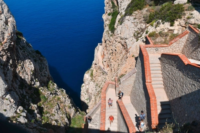 Capo Caccia, Treppen zur Grotta di Nettuno - Gerd Thiel