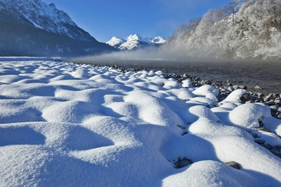 Der Lech im Winter - Lechtal Tourismus - ©Lechtal Tourismus/Fotograf Robert Eder