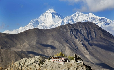 Die Ortschaft Jong und das Dhaulagiri Massiv - Oliver Schulz