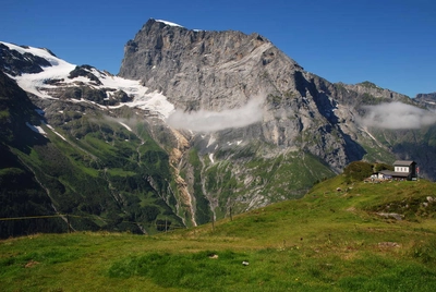 Fürenalp, Blick auf die Titlis-Südwand (3.239 m) - Gerd Thiel