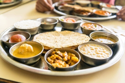 North Indian Thali, Rishikesh - Dominik Ketz