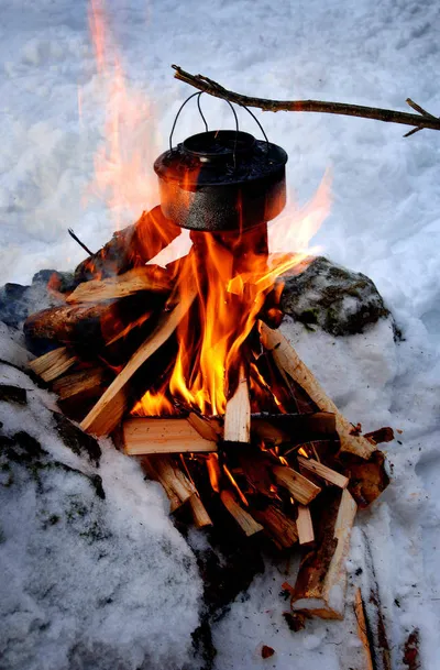 Pause am Feuer - Hindsæter