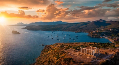 Poseidon-Tempel am Kap Sounion - moofushi - © moofushi / adobe.com