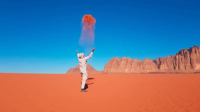 Sandsturm im Wadi Rum - Wolfgang Schramm