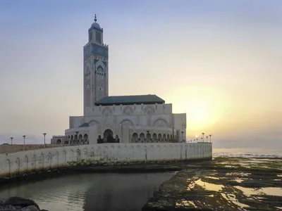 Sonnenuntergang Hassan II Moschee Casablanca - Julia Pille