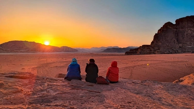 Sonnenuntergang im Wadi Rum - Dennis Gowitzke