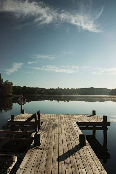 Steg Åkulla am See Yasjön - Alexander Hall - © Alexander Hall / Region Halland