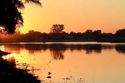 Sunset im Okavango-Delta - Sascha Thom