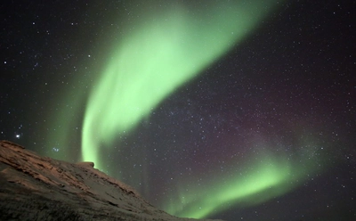 Nordlichter über dem Norden Norwegens