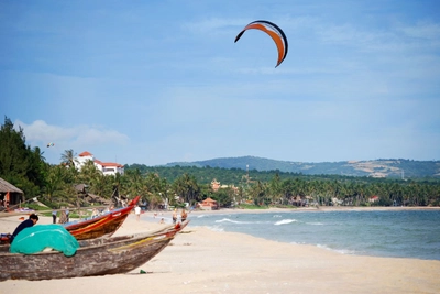 Der Strand lädt zum Baden ein
