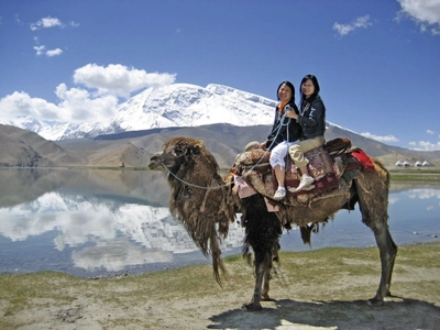 Kamel am Karakul-See in China