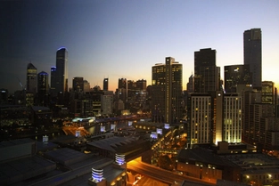Ankunft in Melbourne