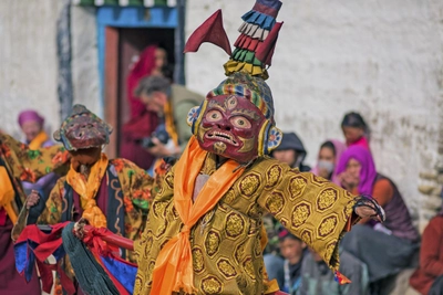 Maskentanz beim Tiji-Festival in Lo Manthang