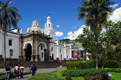 Die Kathedrale in Quito auf den Plaza Grande